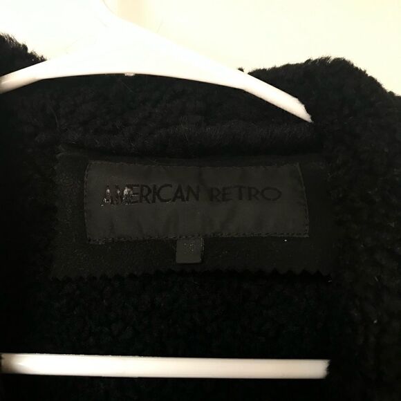 [American retro] oversized faux shearling moto #14 - Picture 4 of 8